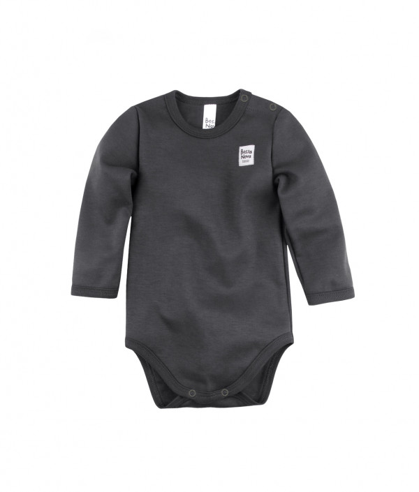 Боди с длинным рукавом Графит 