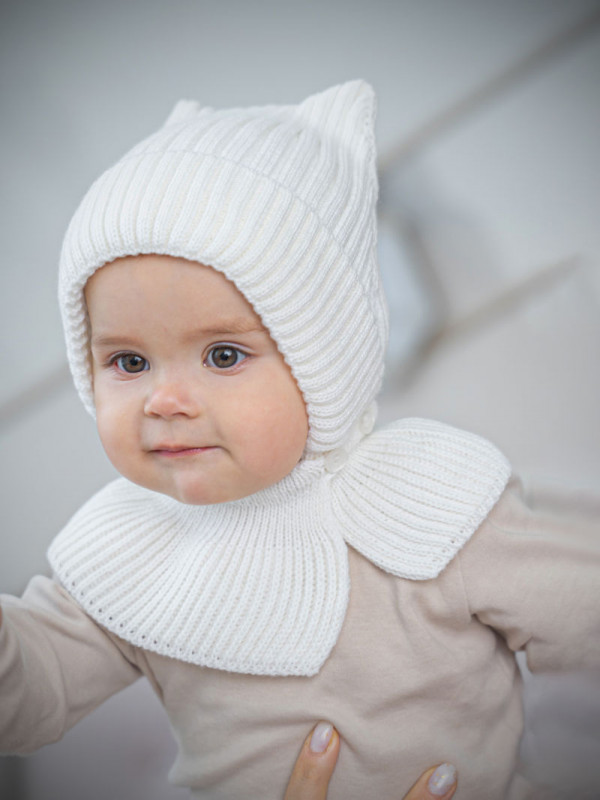 Шапка дет.  хб подкл., 7520 цвет белый