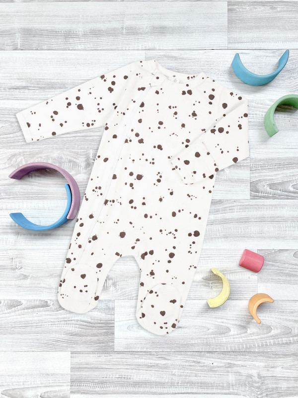 Комбинезон из рибаны Mjölk Sleep and Play Кляксы