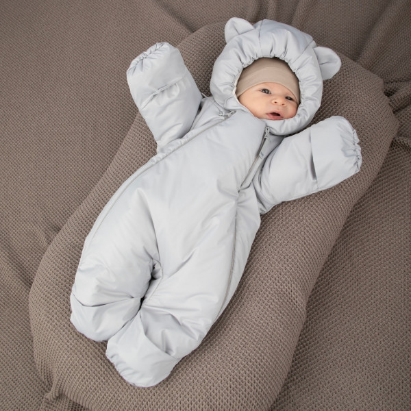 Комбинезон "Миш" демисезонный, светло-серый