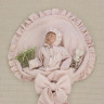 Комплект на выписку 4 предмета "Муслин Рюша.Плед", пудра, лето