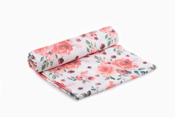 Пеленка муслиновая Роза 120*120 см 