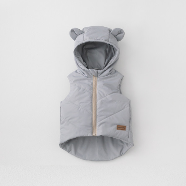 Безрукавка детская утепленная "Жилет Орсетто" Серый