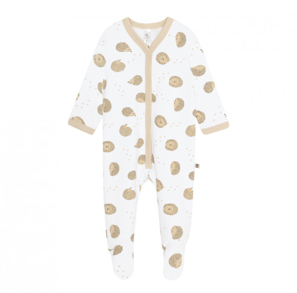 Комбинезон с закрытыми ножками Латте Ежики 