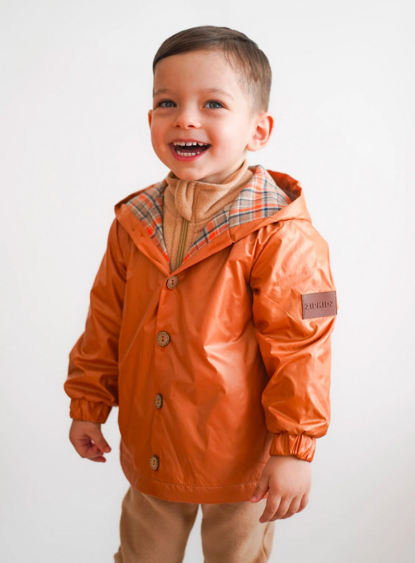 Ветровка на пуговицах Дымчатый Оранж 