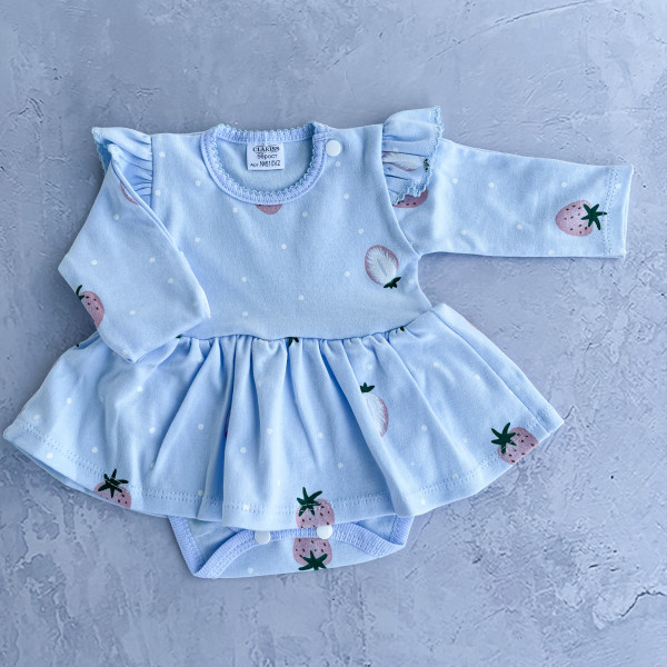 Боди-платье Клубничка гол 