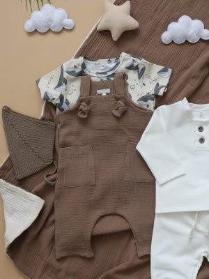 Песочник из муслина Шоколадный 