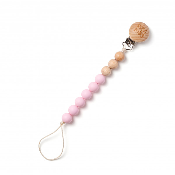 Держатель для пустышки Симпл Розовый зефир