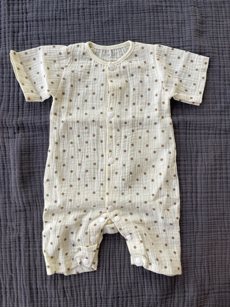 Песочник из муслина Бежевый горох