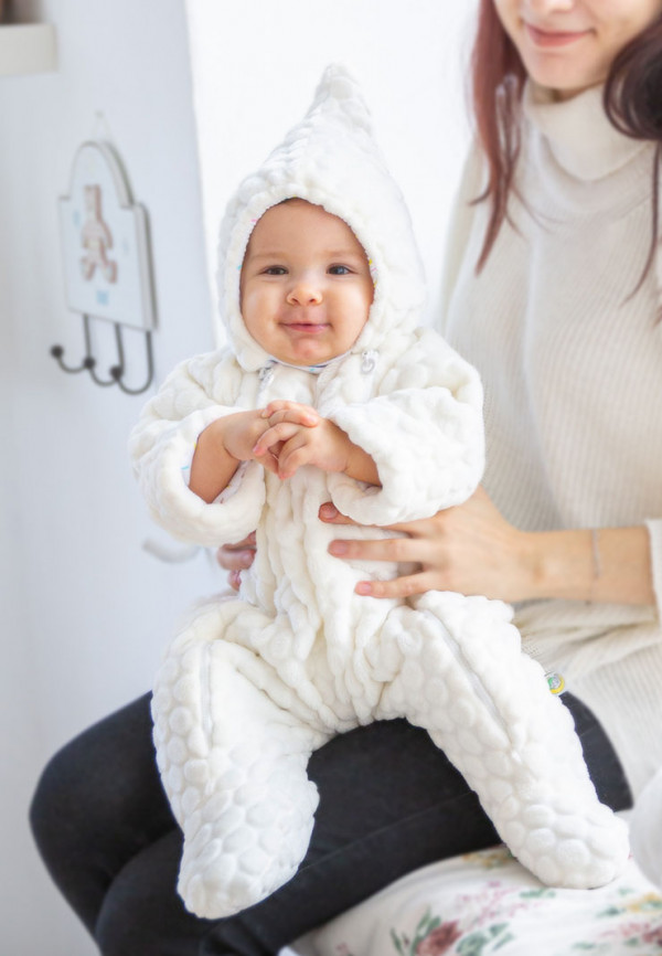 Плюшевый комбинезон "Буль-Буль" Молочный