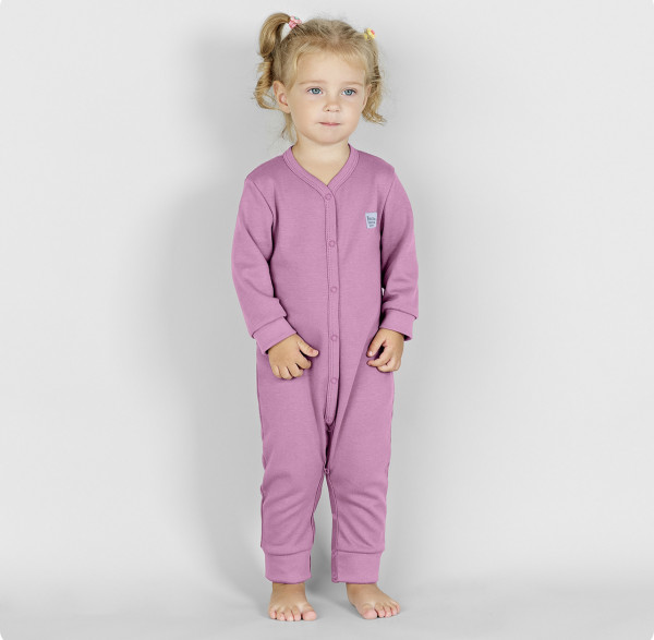 Комбинезон с открытой ножкой Пудра 