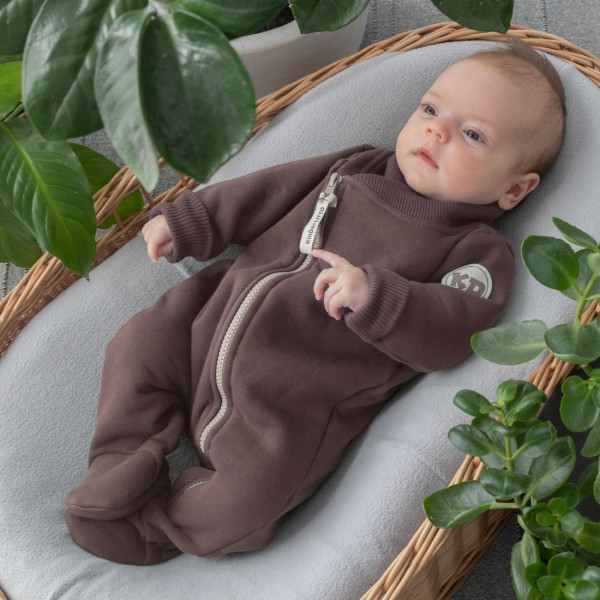 Комбинезон-поддева "Topolino", футер Шоколад