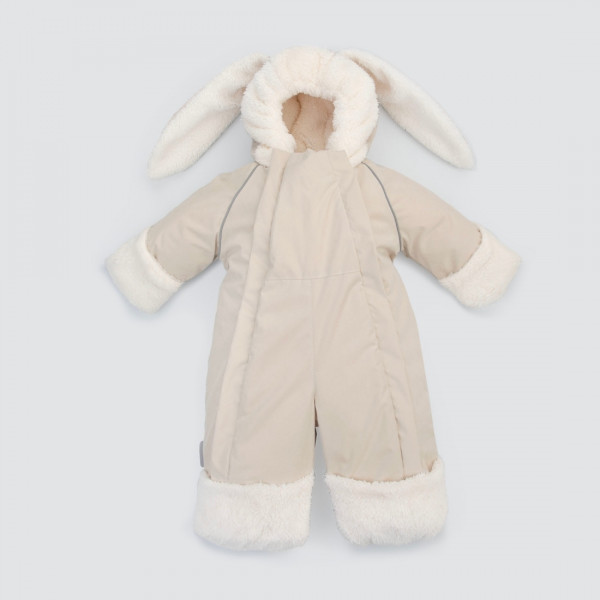 Комбинезон "Ушастик" демисезонный, бежевый