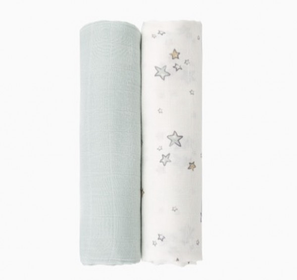 Комплект муслиновых пелёнок «Mint” 120*120 см