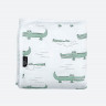 Муслиновое утеплённое одеяло Mjölk Крокодилы 100*75 см 