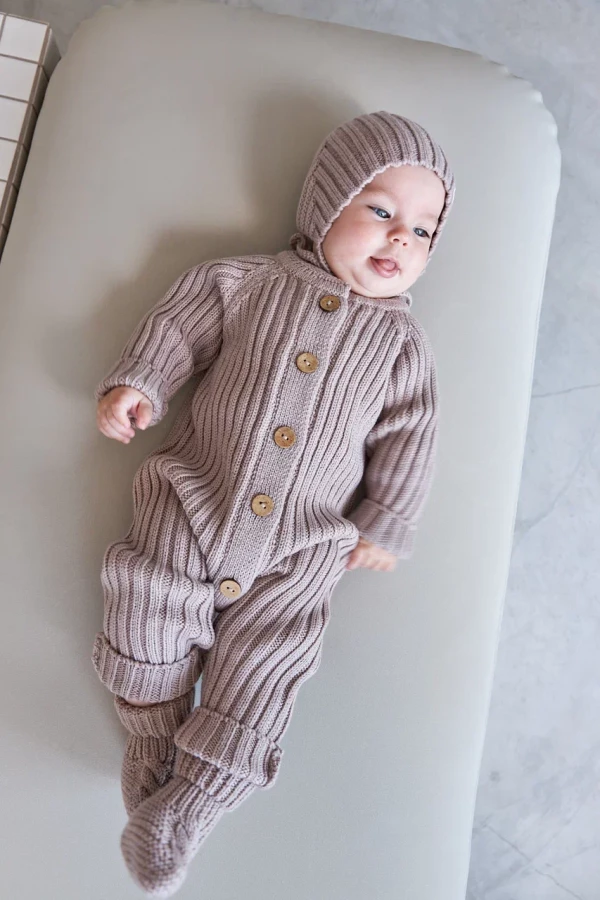 Комплект 3в1 лапша из меринос-кашемира Кофейный 