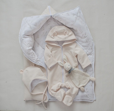 Комплект 3 предмета футер демисезонный Сливки 