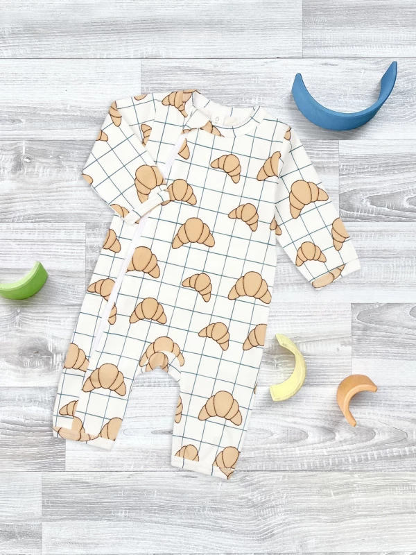 Комбинезон Круассаны, на окантовке