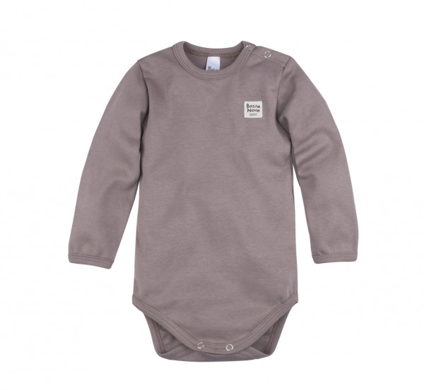 Боди с длинным рукавом Коричневый 