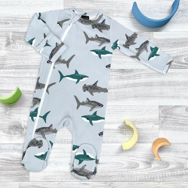 Комбинезон Mjölk Sleep and Play Акулы