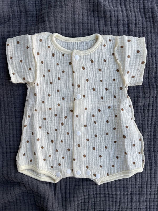 Песочник из муслина жатка Горох бежевый 