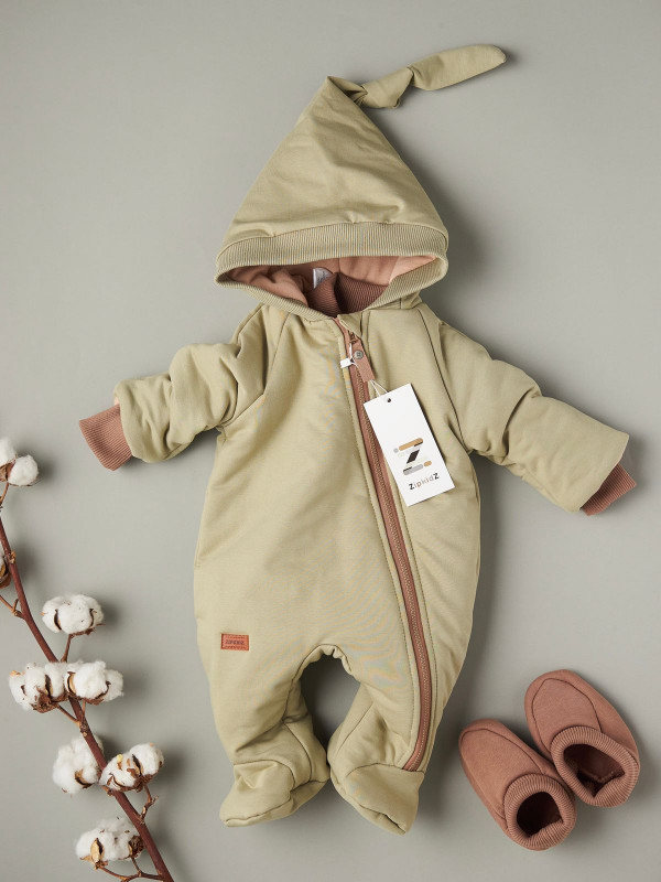 Утеплённый комбинезон Хипстер Зелёный 