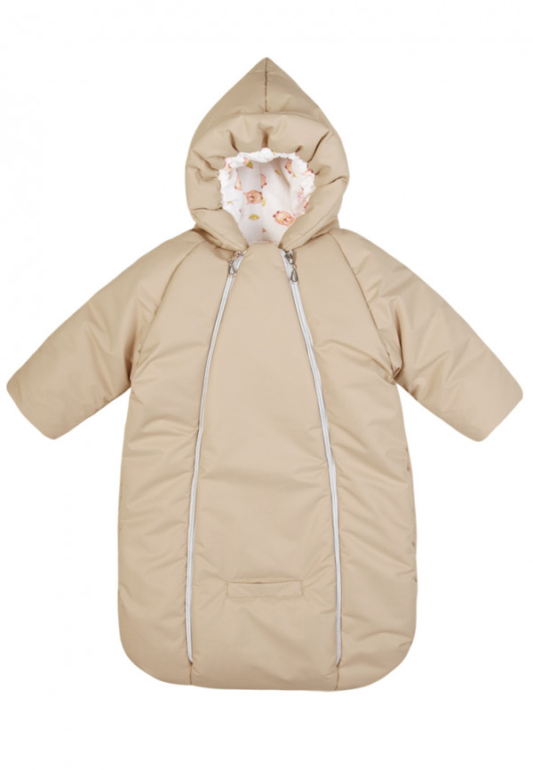 Зимний конверт-комбинезон Сплюша для новорожденного Бежевый 