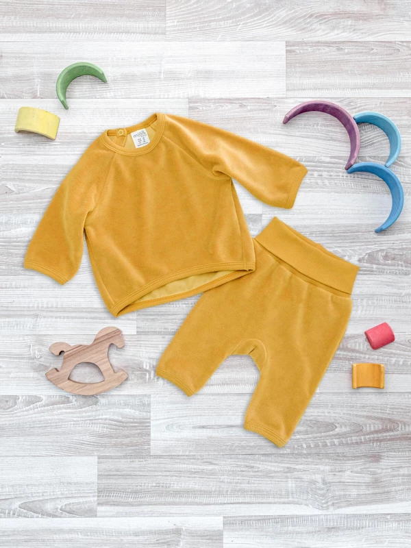 Велюровый комплект Mjölk Mustard