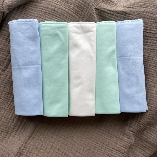 Комплект тонких трикотажных пеленок 5шт 90*120 см Мальчик 