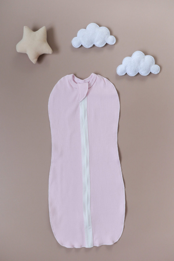 Пеленка-кокон Нежно-розовый