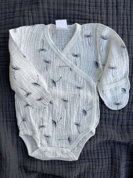 Боди из муслина Жатка Одуванчик 