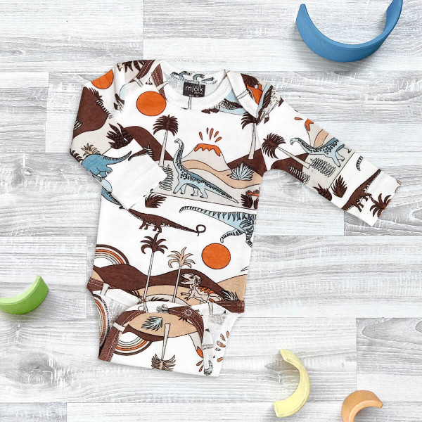 Боди Mjölk Dinoworld с длинным рукавом