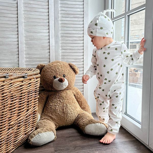 Комбинезон Mjölk Яблочки, на окантовке 