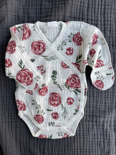 Боди из муслина Жатка Роза 