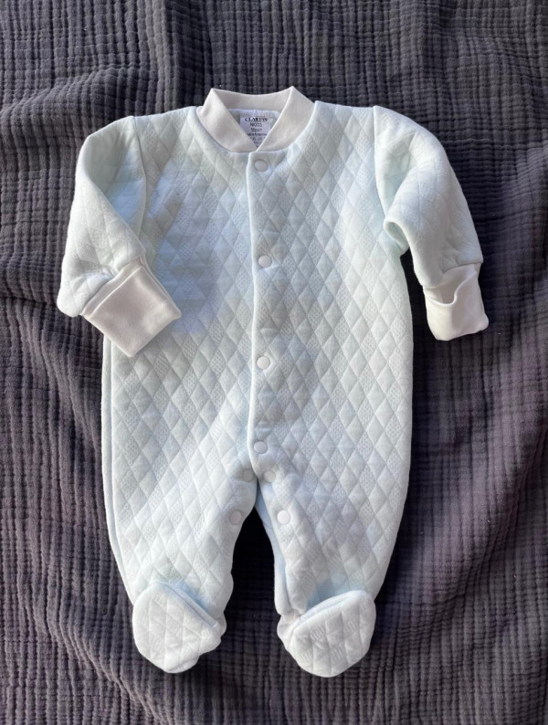  Комбинезон Капитоний на манжетах Голубой