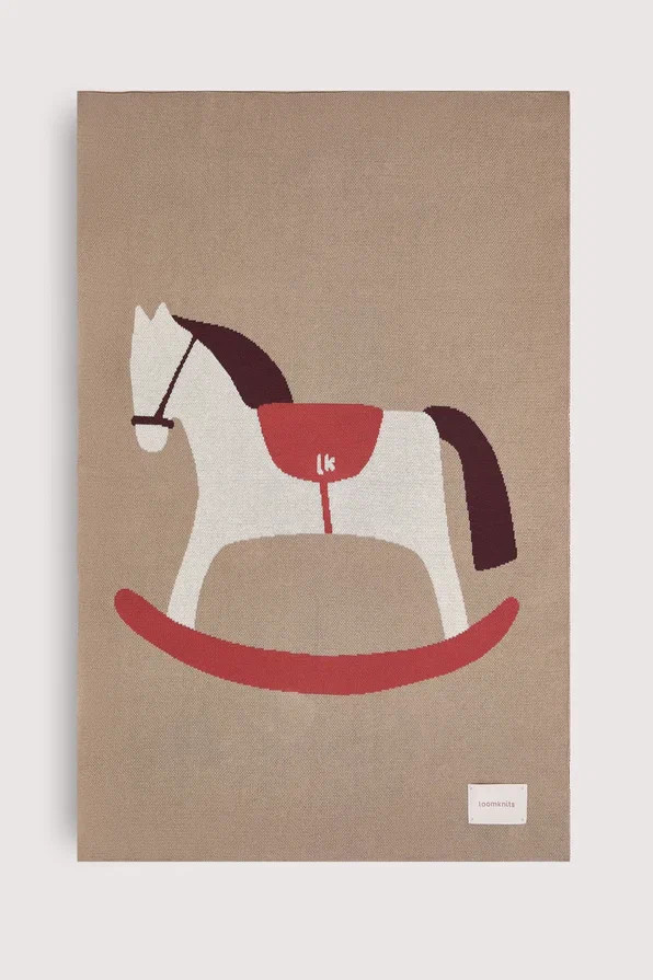 Плед детский кофейный 