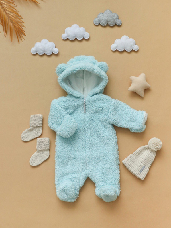 Комбинезон Мишка шерпа Мятный