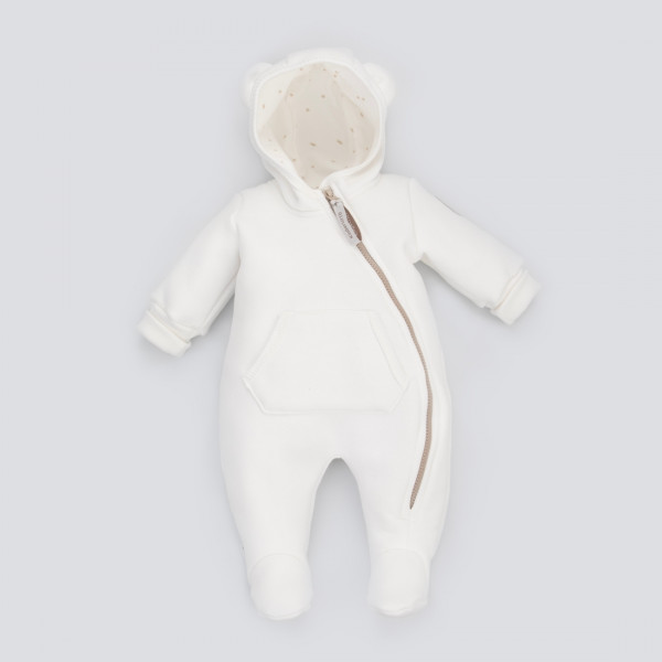 Комбинезон "Пикколино-1", футер, сахар (бежевая молния)