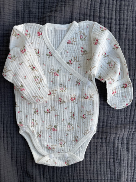 Боди из муслина Жатка Цветы 