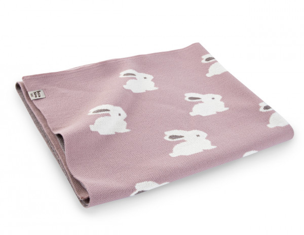 Плед для новорожденных 105*75 см Розовый 