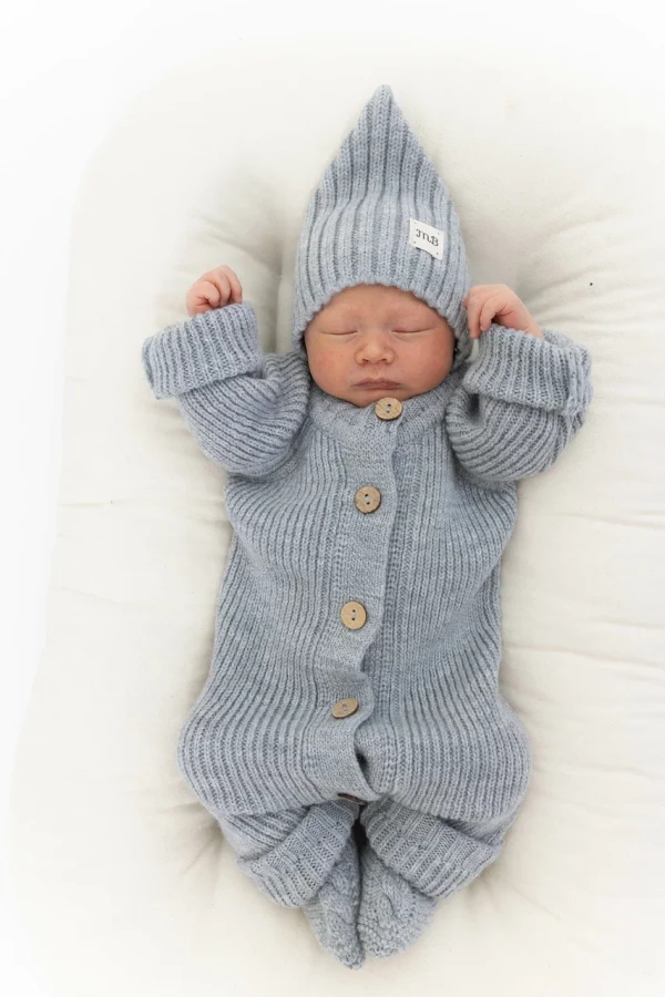 Комплект 3в1 классический из меринос кашемира Серый 