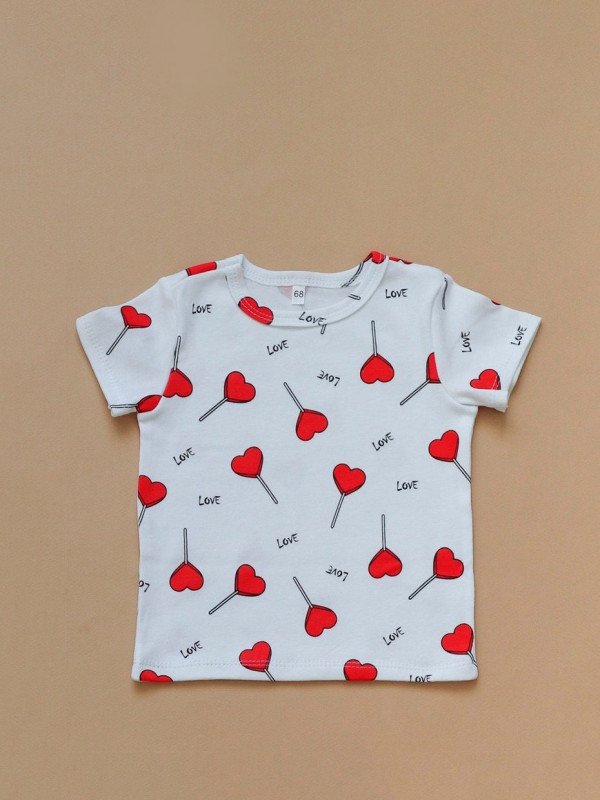 Футболка Бело-красный 