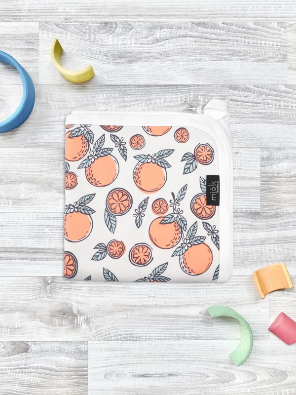 Двусторонний плед Mjölk Мандарины 120*85 см 