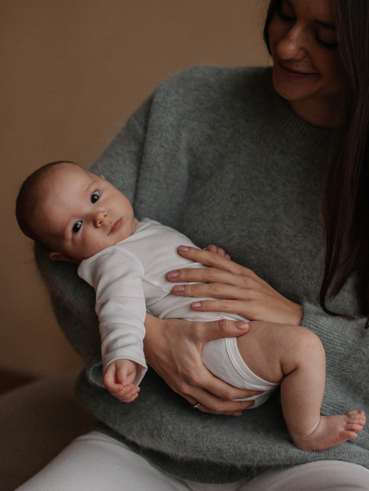 Боди Mjölk Экрю с длинным рукавом