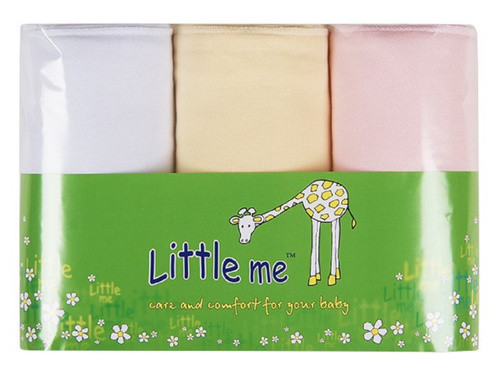 Пеленка теплый трикотаж комплект 3 штуки 90x120 см Девочка