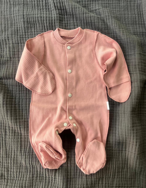 Комбинезон нательный лапша Пудровый