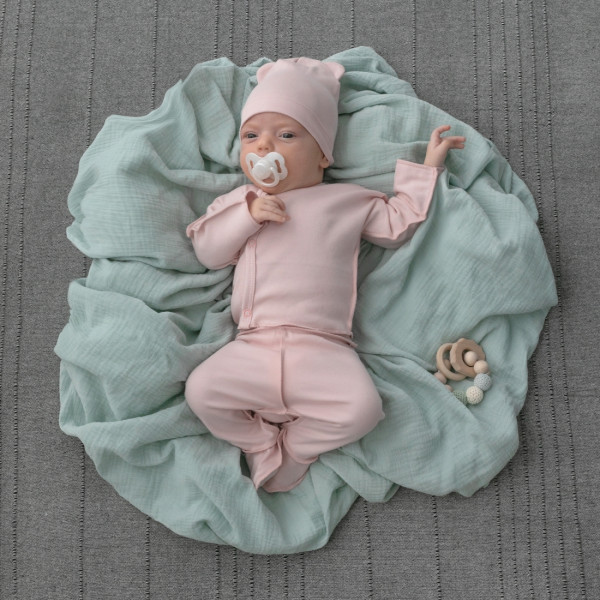 Комплект 3 предмета "Первые Цветы-2", розовая пудра