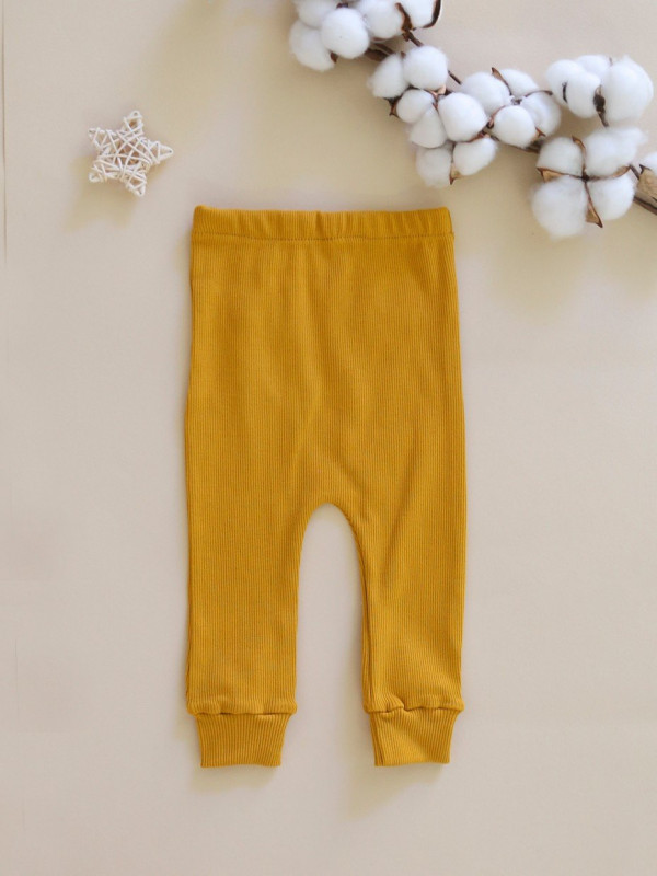 Штанишки для малыша (кашкорсе) Горчичный 