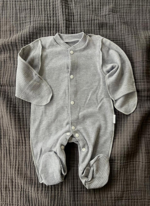 Комбинезон нательный лапша Серый меланж