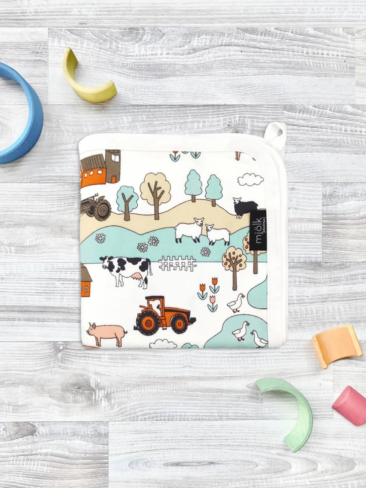 Двусторонний плед Ферма 120*85 см 